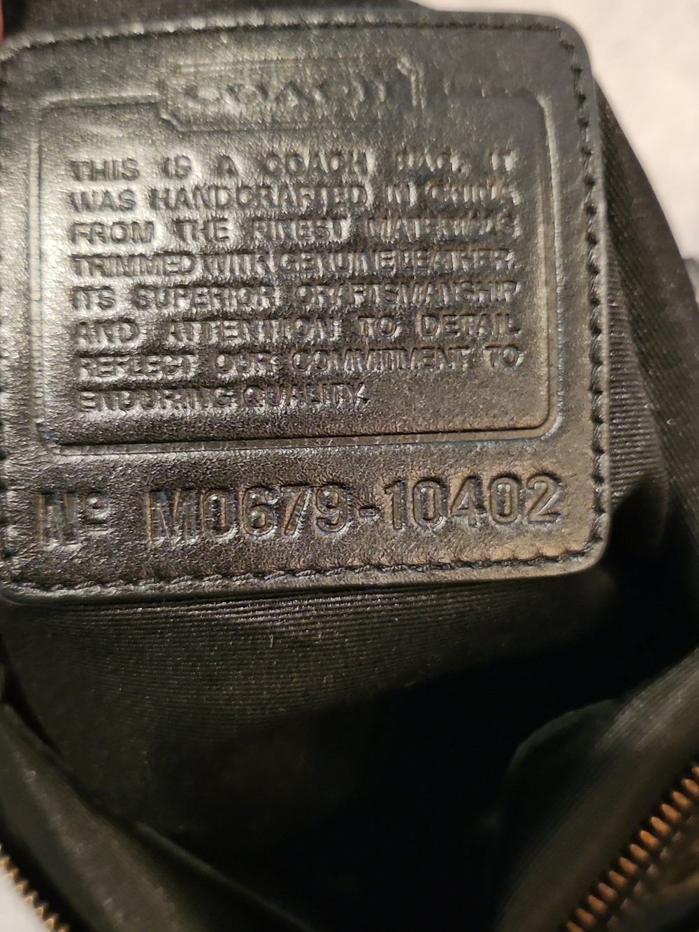 Coach Crossbody Bag Black And Gray - Picture 2 of 2